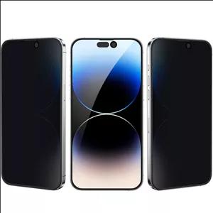 گلس پرایوسی آیفون 15 پرومکس گرین‌لاین Green Lion GN3DSPY15PMBK سه بعدی