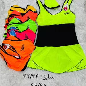 مایو زنانه دوتکه دامندار کمر گنی ۴۲تا۴۴کد۲۶۰۶👙 بسته 6 تایی