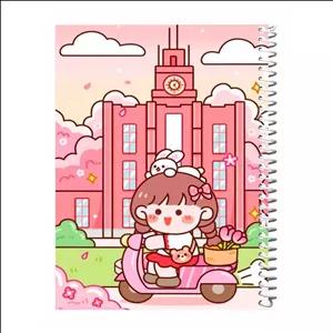 دفتر نقاشی گلپر طرح کیوت گرل 02