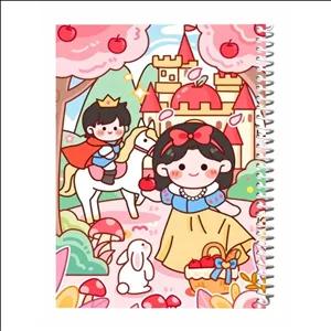 دفتر نقاشی گلپر طرح کیوت گرل 04