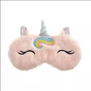 چشم بند طرح تکشاخ رنگین کمان 01