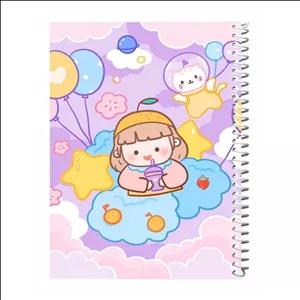 دفتر نقاشی گلپر طرح کیوت گرل 06