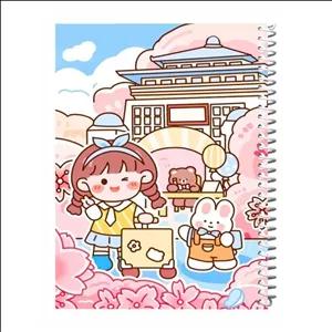 دفتر نقاشی گلپر طرح کیوت گرل 01