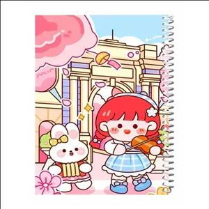 دفتر نقاشی گلپر طرح کیوت گرل 08