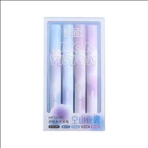 ماژیک هایلایتر پاستلی طیف رنگ آبی و بنفش