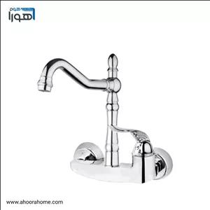 شیرسینک دیواری بارسا مدل قهرمان سفیدطلا