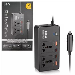 مبدل اینورتر برق خودرو فندکی به شارژر و برق 220ولت 200 وات JBQ pulse drive