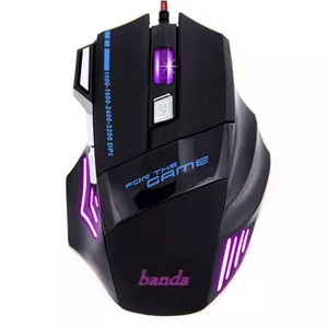 موس سیمدار گیمینگ حرفه ای چراغدار Banda G2 7D Game