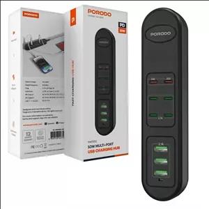 هاب شارژ چند پورت پرودو مدل Porodo multi port charging hub fwc032- 50w PD20w