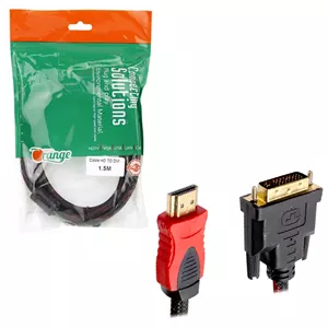 کابل تبدیل HDMI to DVI 1.5 متری Orange