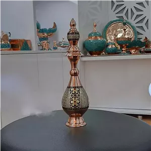 تنگ خاتم مسی و فیروزه کوبی شده