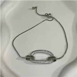 دستبند مینیمال طرح سیلور کد D-117