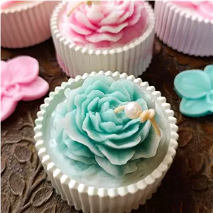 شمع شات شیاردار گل آلاله ساده