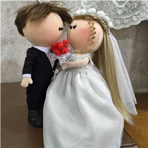 عروسک روسی مدل عروس و داماد 30 سانتی