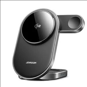 شارژر بی‌سیم 3 در 1 جوی‌روم مدل JR-W17 (شارژ سریع 15 وات و MagSafe)