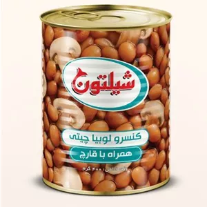 کنسرو لوبیا چیتی با قارچ 400 گرم