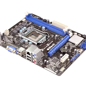 مادربرد نسل 2/3 برند ASROCK مدل H61M-VS4 (استوک-یک اسلات رم خراب-با پنل)