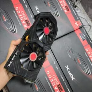 کارت گرافیک AMD RX580 XFX (استوک-پیچ پلمپ-دارای جعبه-دما 82-شماره سریال VYV020279)شماره کالا 9