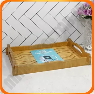 سینی تمام چوب مستطیل کلاسیک سلطنتی زومبا