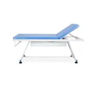 تخت معاینه پایه ثابت دو کشو پروفیل 30*30 سر متحرک تشک 5 مهدام