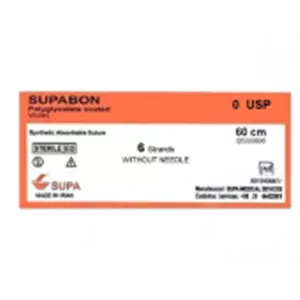نخ بدون سوزن سوپا بن پلی گلیکولیک 6 رشته ای 0-0 بسته 10عددی