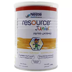 ریسورس جونیور پودر خوراکی با طعم وانیل 400 گرمنستله