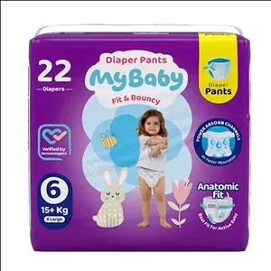 پوشک شورتی پول آپ کانال دار بچه سایز 6 22 عددی ـ مای بیبی