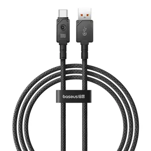 کابل شارژ USB به Type-C بیسوس ۱متری Baseus Unbreakable Aramid Series P10355801111 100W