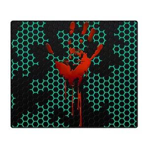 ماوس پد گیمینگ طرح Bloody hand سایز 20*24 CM