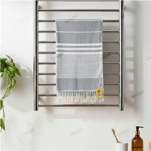 حوله نخی ریشه دار رنگ خاکستری مارال سایز100*180 کد 135