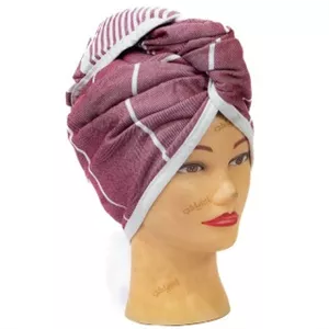 کلاه حمام هندی زرشکی ویسکوز رامش – سایز 64×28 – کد 1703