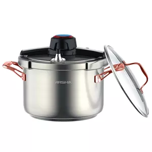 زودپز گازی دو درب و 7 لیتر عرشیا مدل PR014-2755