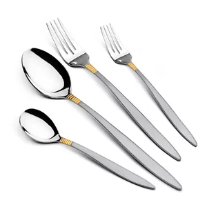 سرویس قاشق چنگال استیل 12 نفره 48 پارچه عرشیا مدل TM333GS-3472