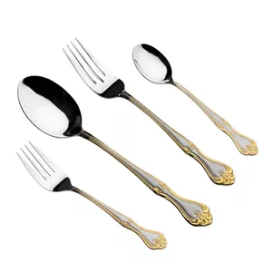 سرویس قاشق چنگال استیل 12 نفره 48 پارچه عرشیا مدل TM112GS-3762