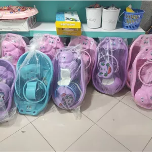 ست وان حمام کودک تاتیا رنگبندی صورتی بنفش ایراد دار ارسال همراه با هدیه