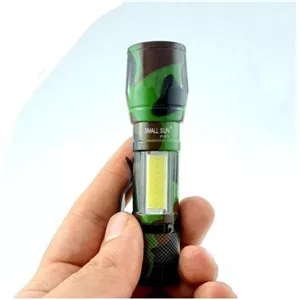 چراغ قوه بدنه ارتشی پلیسی شارژی دارای کابل usb