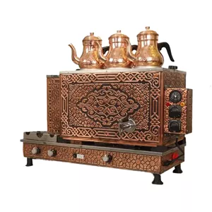 چای ساز صنعتی سه قوری گازی و برقی مراکشی