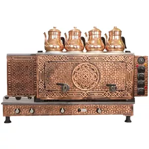 چای ساز صنعتی چهار قوری گازی و برقی مراکشی