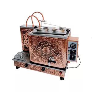 چای ساز صنعتی 2 قوری گازی و برقی مراکشی