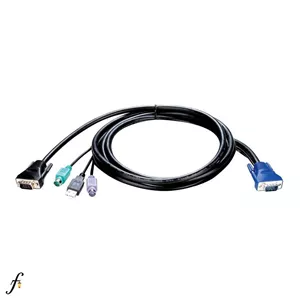 کابل KVM دی لینک مدل KVM-401 طول 1.8 متری PS2,VGA