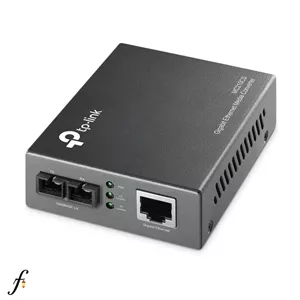 مدیا کانورتور تی پی لینک مدل MC210CS تبدیل فیبر سینگل مد SC به پورت گیگابیت شبکه