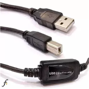 کابل USB پرینتری با تقویت کننده 15 متری (بافر دار)