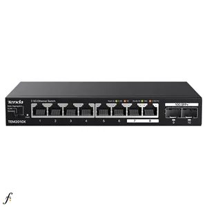 سوئیچ 8 پورت تندا مدل TEM2010X با 2 اسلات 10G SFP