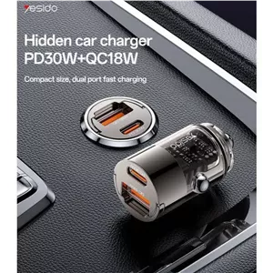 شارژر فندکی فست شارژ یسیدو Yesido Y68 QC PD 3A 30W