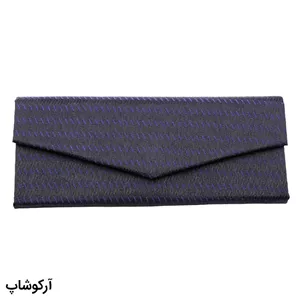 قاب عینک کتابی و مثلثی شکل با رنگ سرمه ای (تاشو) مدل 992602