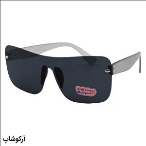 عینک آفتابی بچگانه فریلس، با دسته طوسی رنگ، شکل مربعی و لنز دودی تیره مدل MO-21