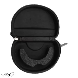 کیف عینک ورزشی با رنگ مشکی، زیپ دار و قلاب دار (سایز بزرگ و مناسب عینک چند کاوره) مدل 992786