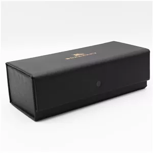 کیف عینک باربری BURBERRY مشکی رنگ، درب آهنربایی و مستطیلی شکل مدل 992805