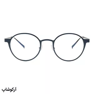 عینک طبی 2 کاوره با فریم رنگ مشکی، شکل گرد، از جنس آلومینیوم برند EMPORIO ARMANI مدل 2325