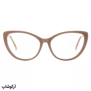 عینک طبی زنانه با فریم چشم گربه‌ای، از جنس استات و دسته فنردار برند CHANEL مدل DH9015